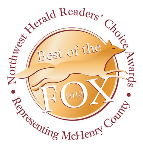 Northwest Herald Readers' Choice Best of the Fox 2013 award badge